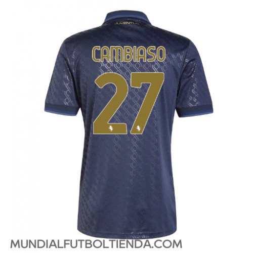 Camiseta Juventus Andrea Cambiaso #27 Tercera Equipación Replica 2024-25 mangas cortas